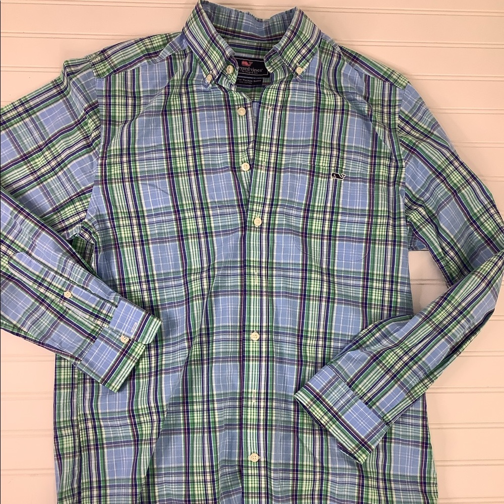 Vineyard Vines Slim Fit Tucker Button Up Shirt M